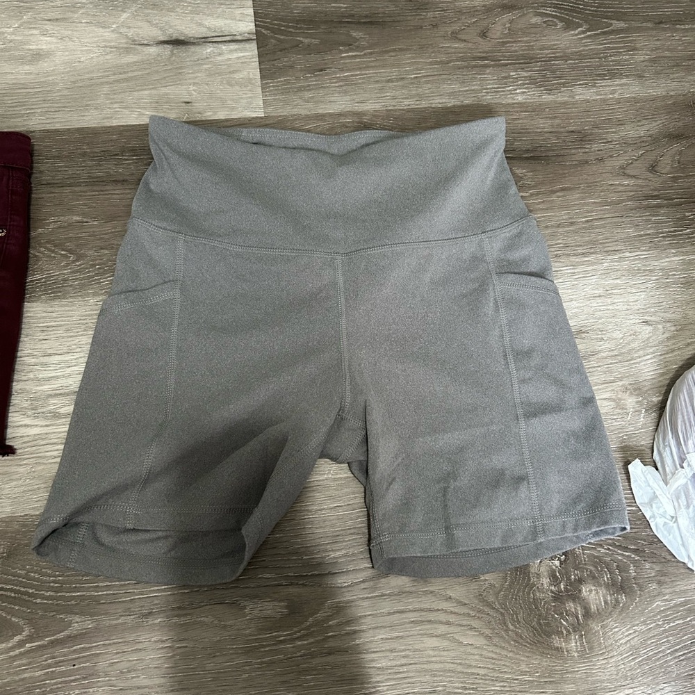 Reebok Women's Gray Bike Shorts